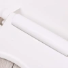 19-inch extended white plastic toilet seat cover Specification image